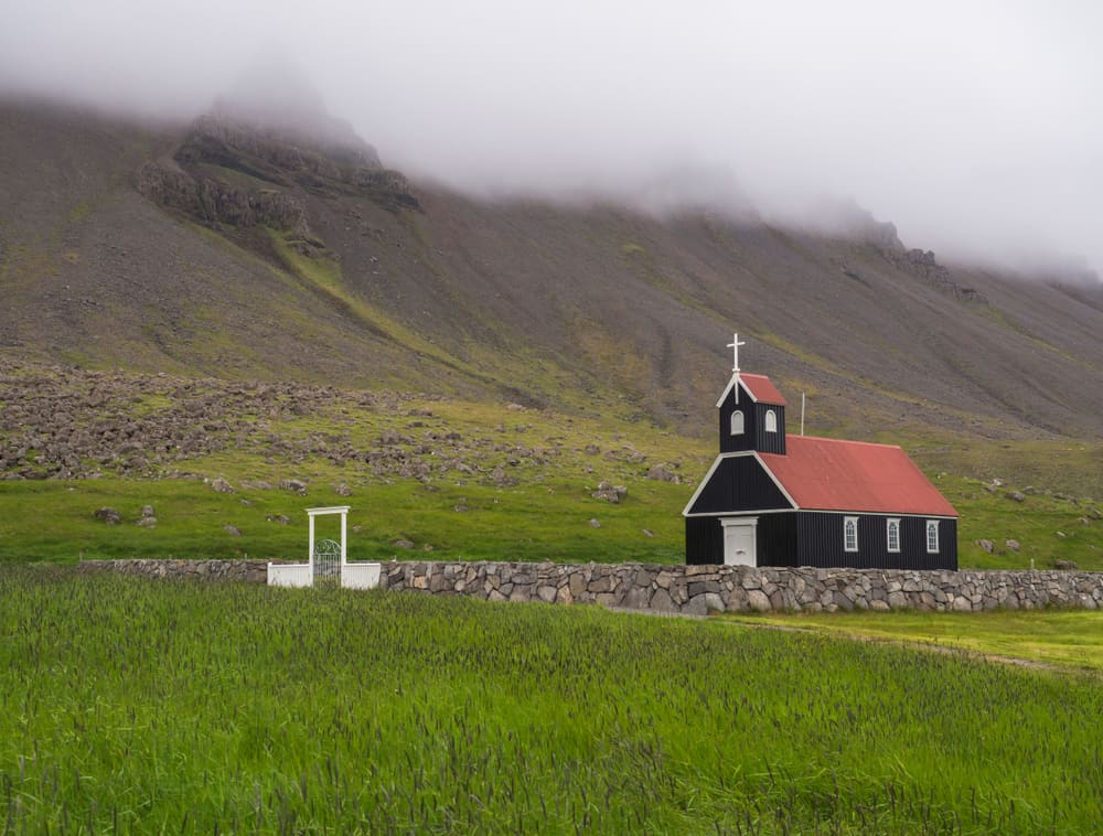 Raudisandur Church is another black church in Iceland 