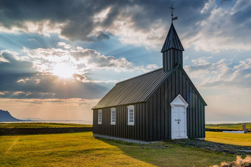 Búdakirkja Church is one of the famous Black churches in Iceland 