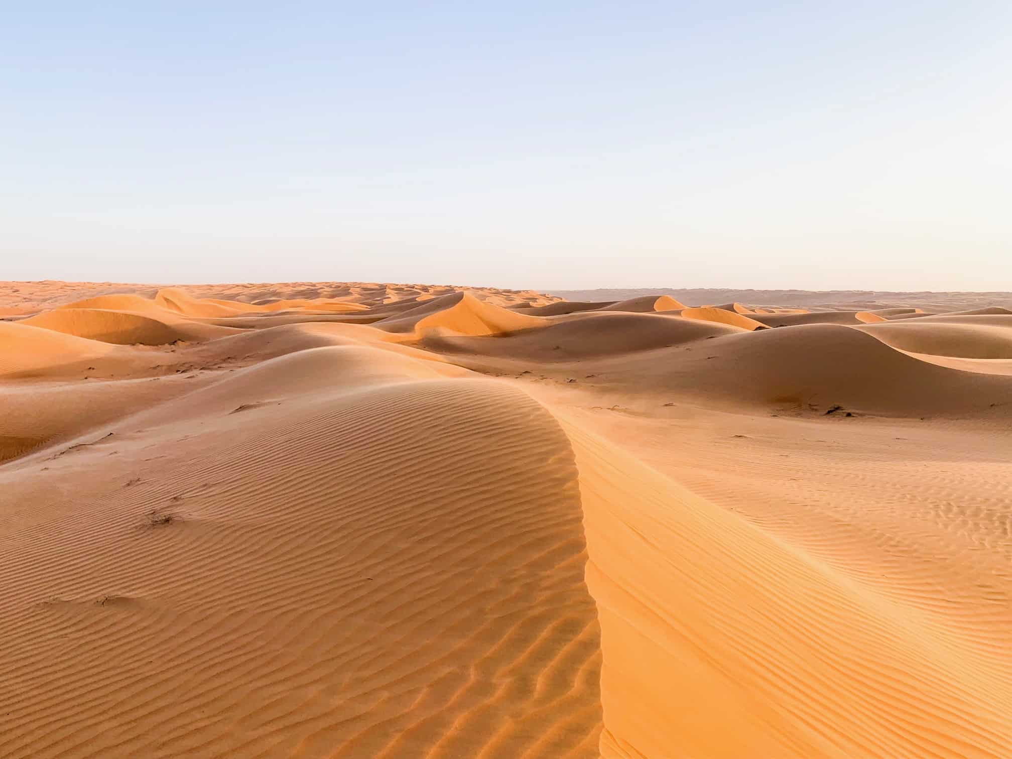 Sand dunes in Oman 
