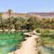 Beautiful walkway at Oman's Wadi Bani Khalid