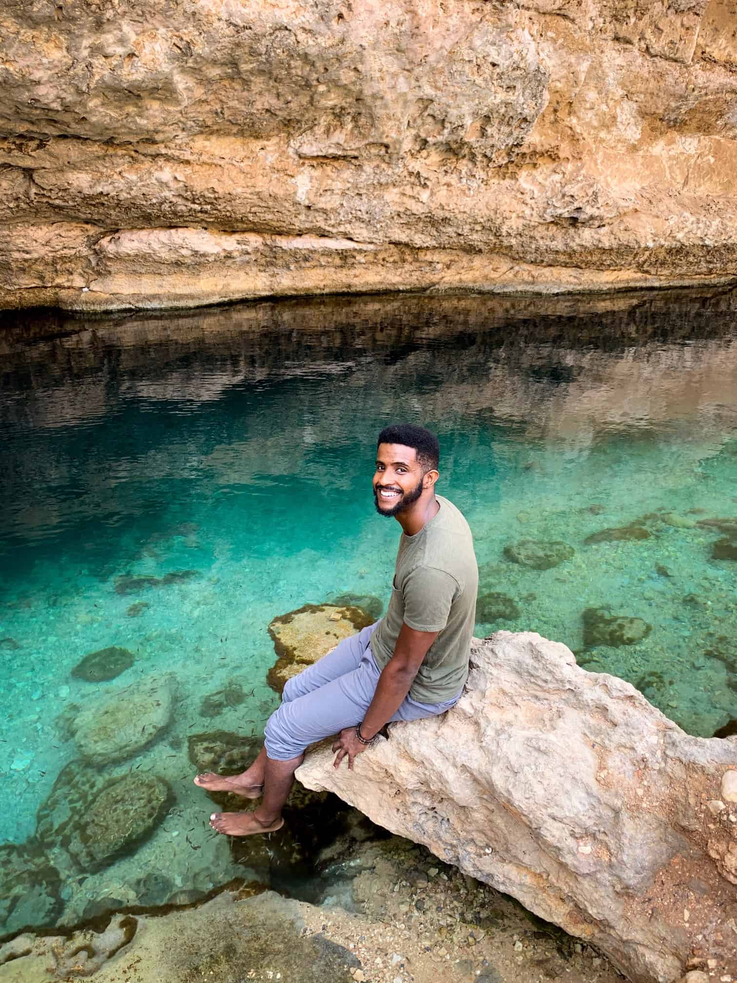 The fish nibbling your dead skin at Bimmah Sinkhole