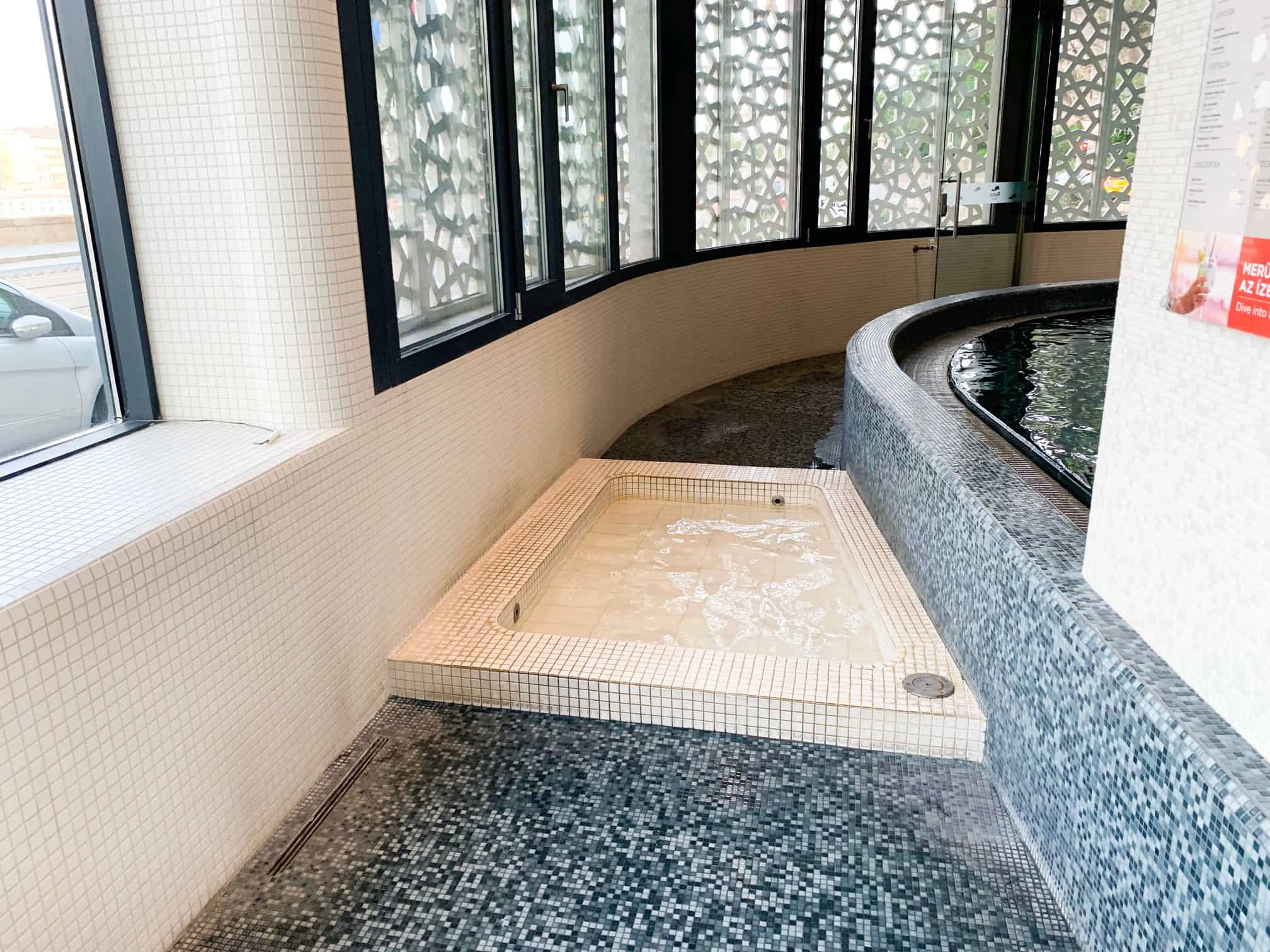 Example of a foot bath at Rudas Baths Budapest