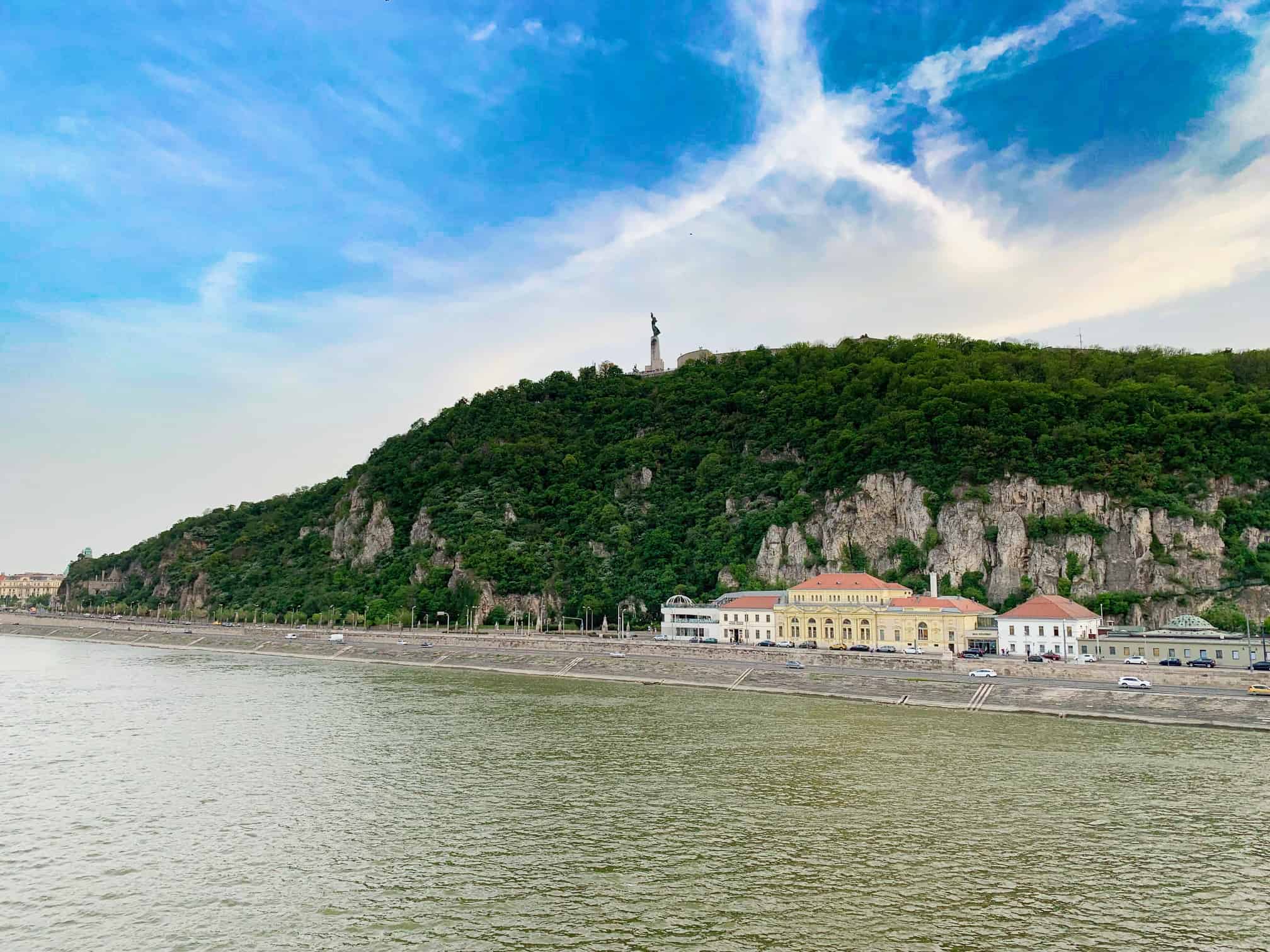 Rudas Baths Budapest from across the Danube River