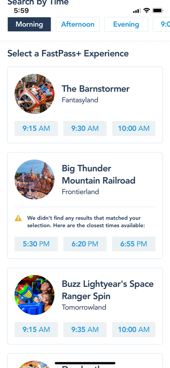 plan fast passes in advance when planning a trip to Disney 
