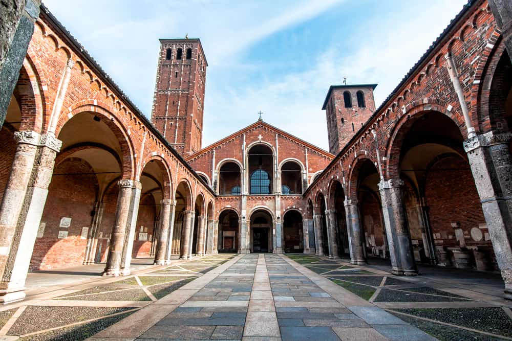 The Basilica Sant'Ambrogio is a historical spot you should visit on your one day in Milan
