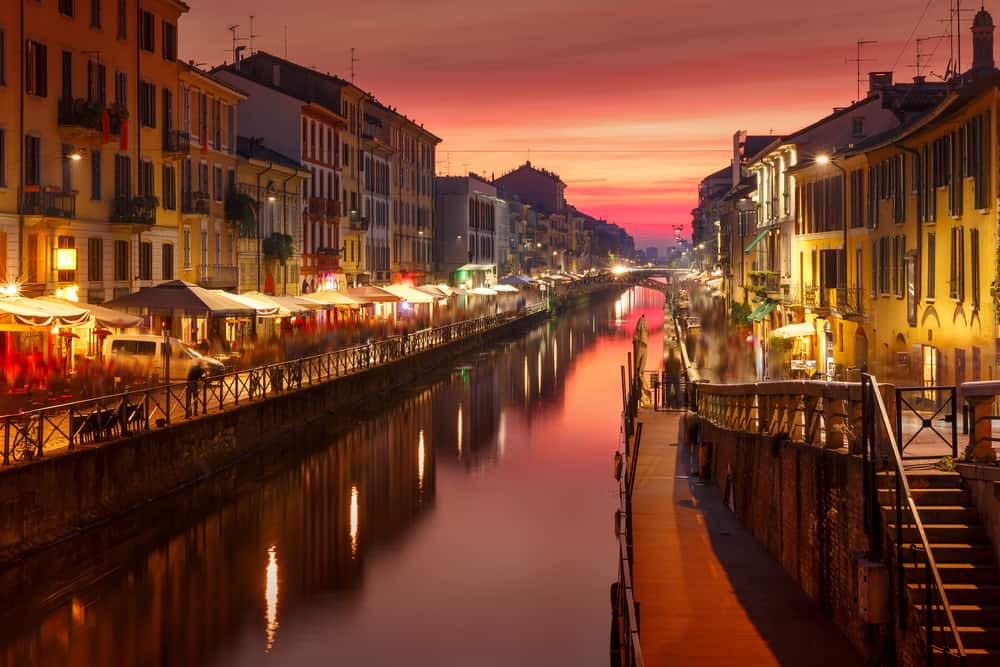 The Navigli District is a hot spot for your one day in Milan