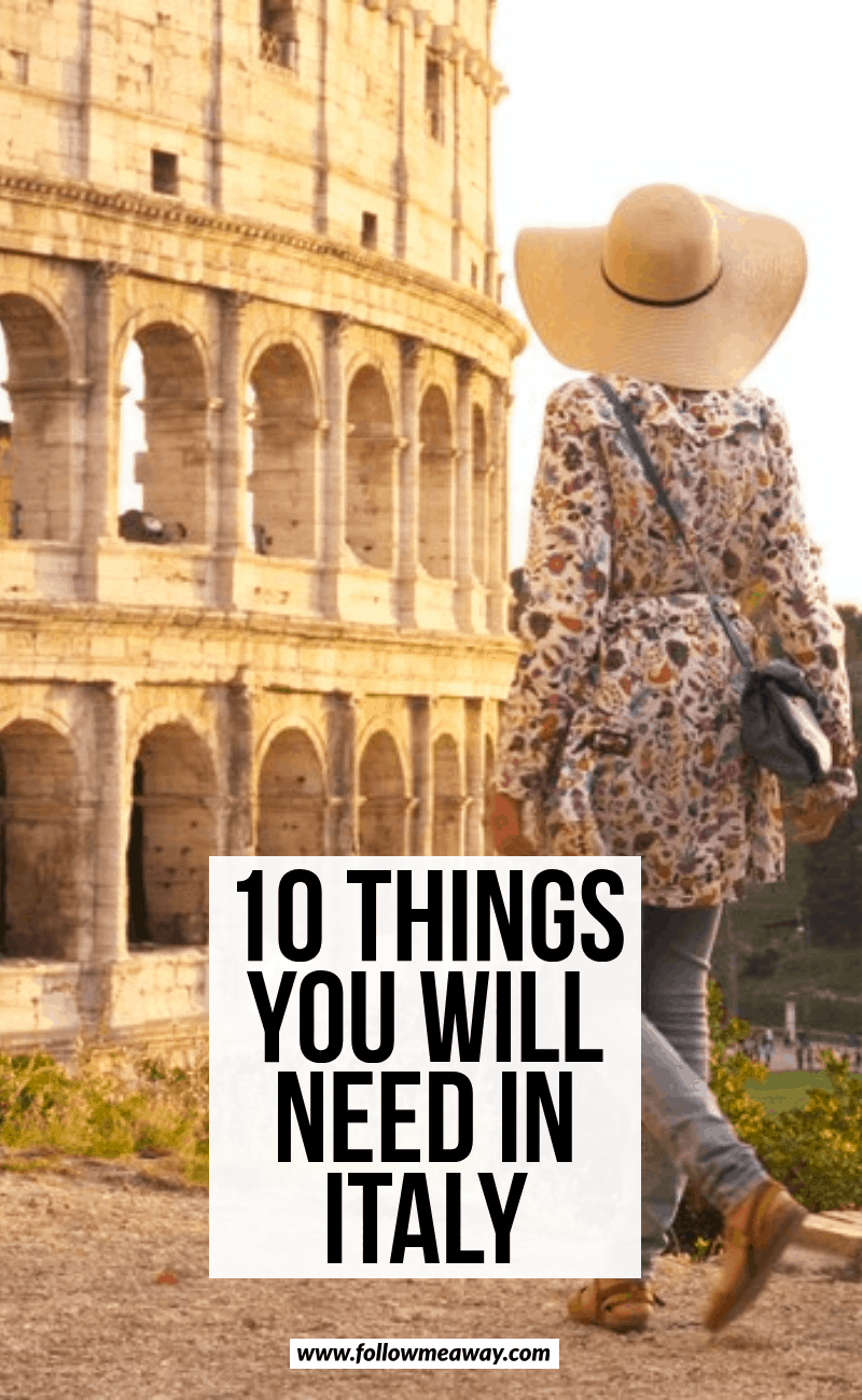 10 things you will need in italy