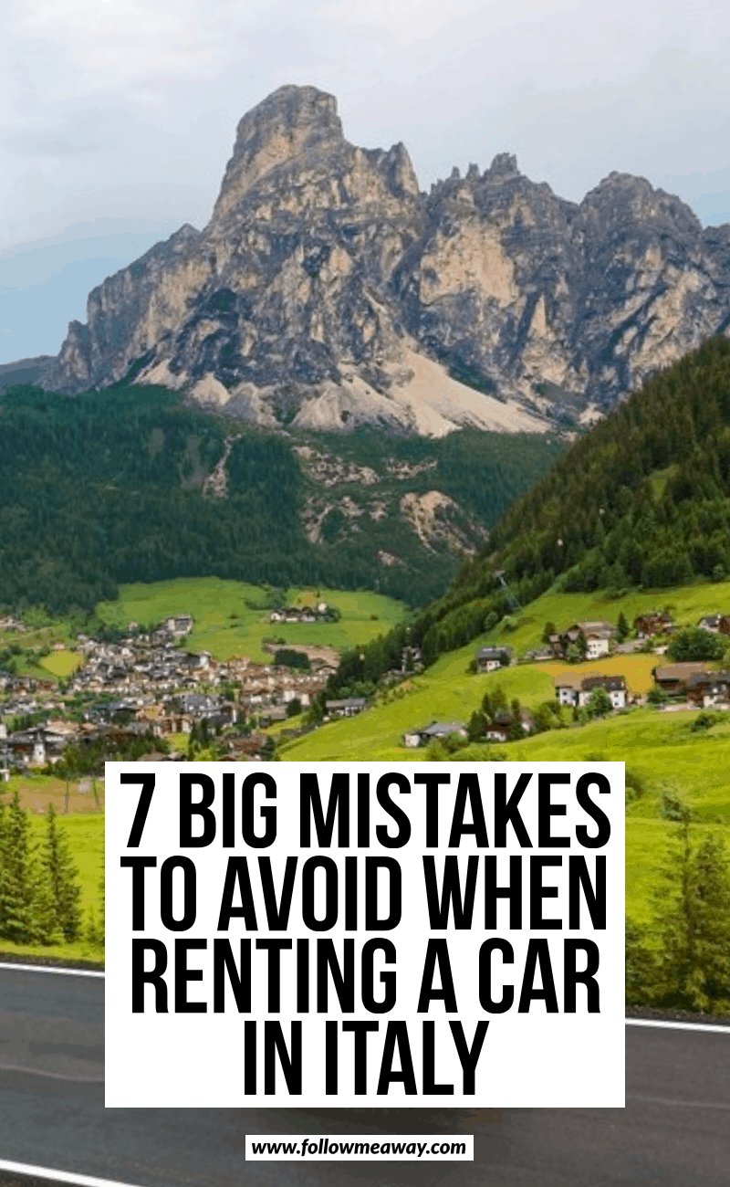 7 big mistakes to avoid when renting a car in italy