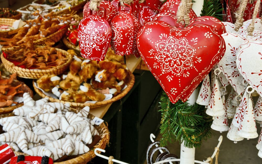 Cute and charming decorations from one of the Christmas markets in Austria Salzburg