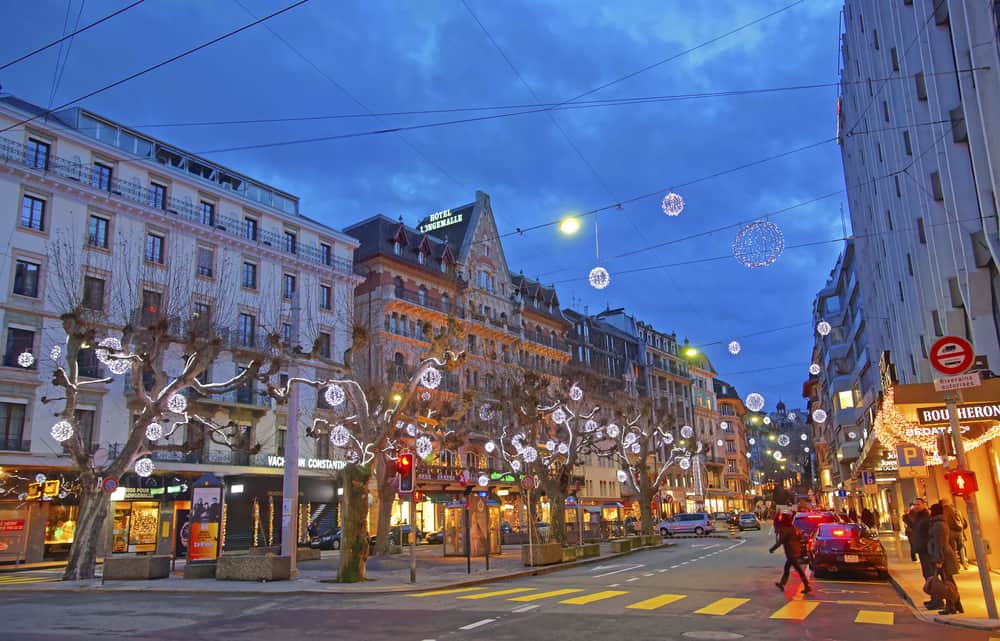 Walk through the dazzling lights at one of the most beautiful Christmas markets in Switzerland