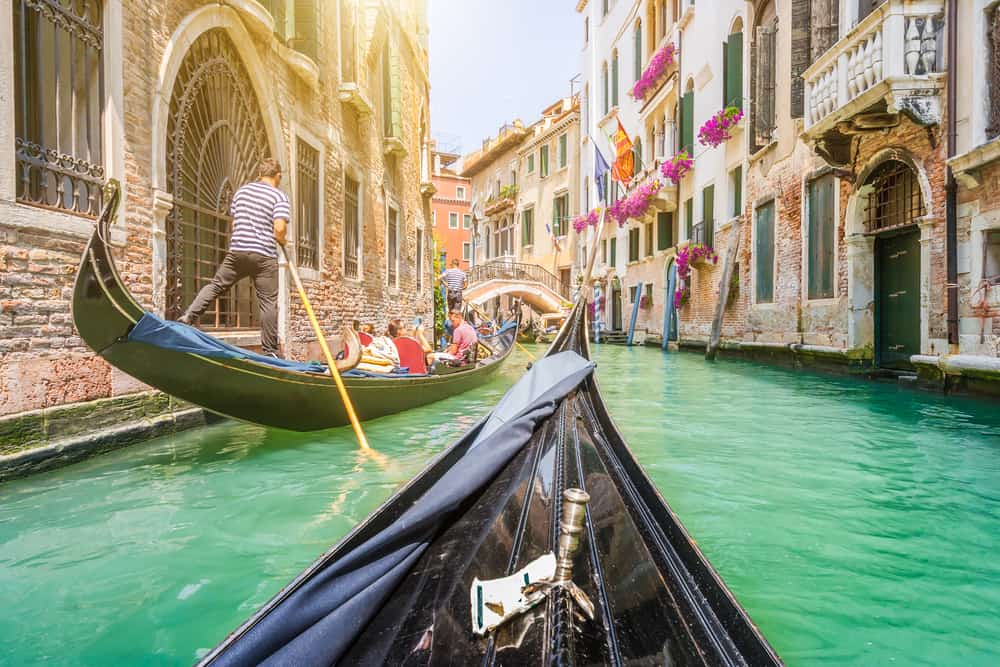 gondolas are the most popular thing to do during one day in venice