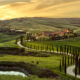 rolling hills in Tuscany Italy