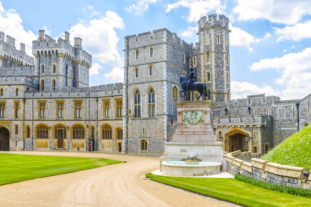 Windsor Castle is still used by the queen and is one of the most famous castles near london