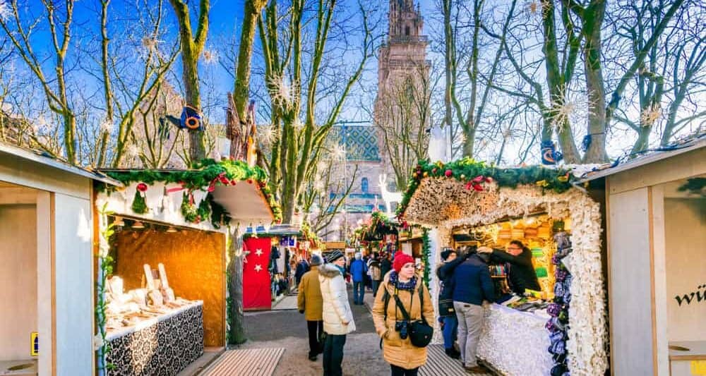 The Basel Christmas market is one of the prettiest Christmas markets in Switzerland