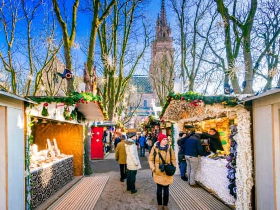 The Basel Christmas market is one of the prettiest Christmas markets in Switzerland