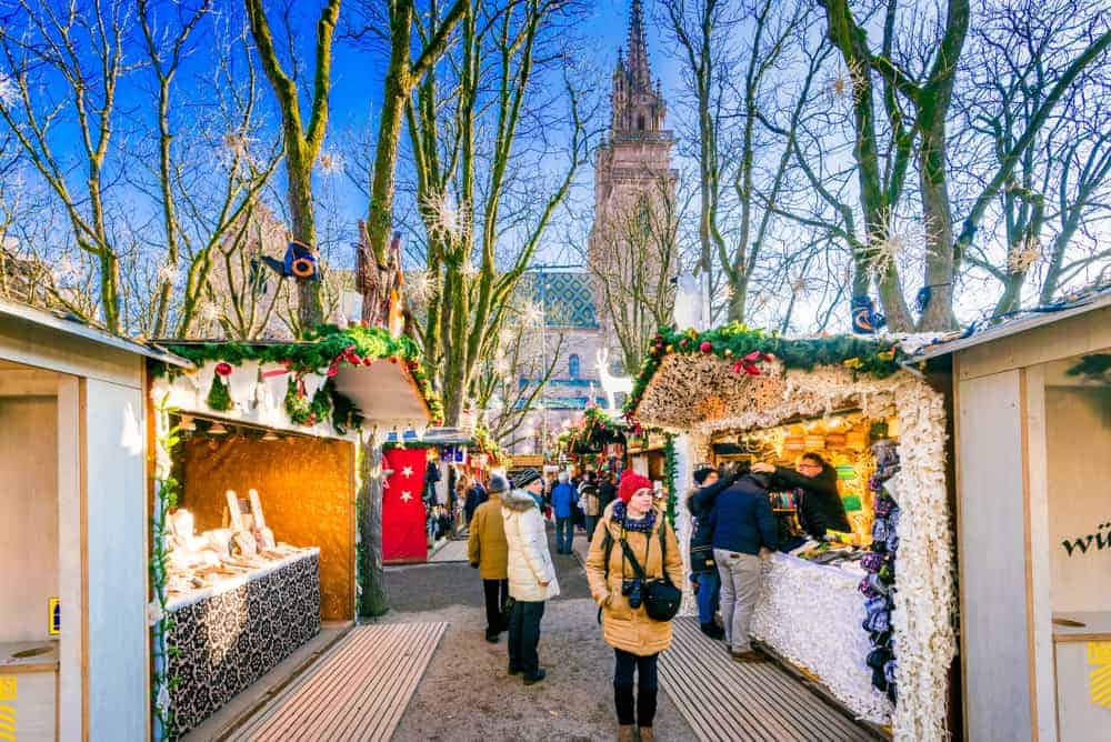 The Basel Christmas market is one of the prettiest Christmas markets in Switzerland