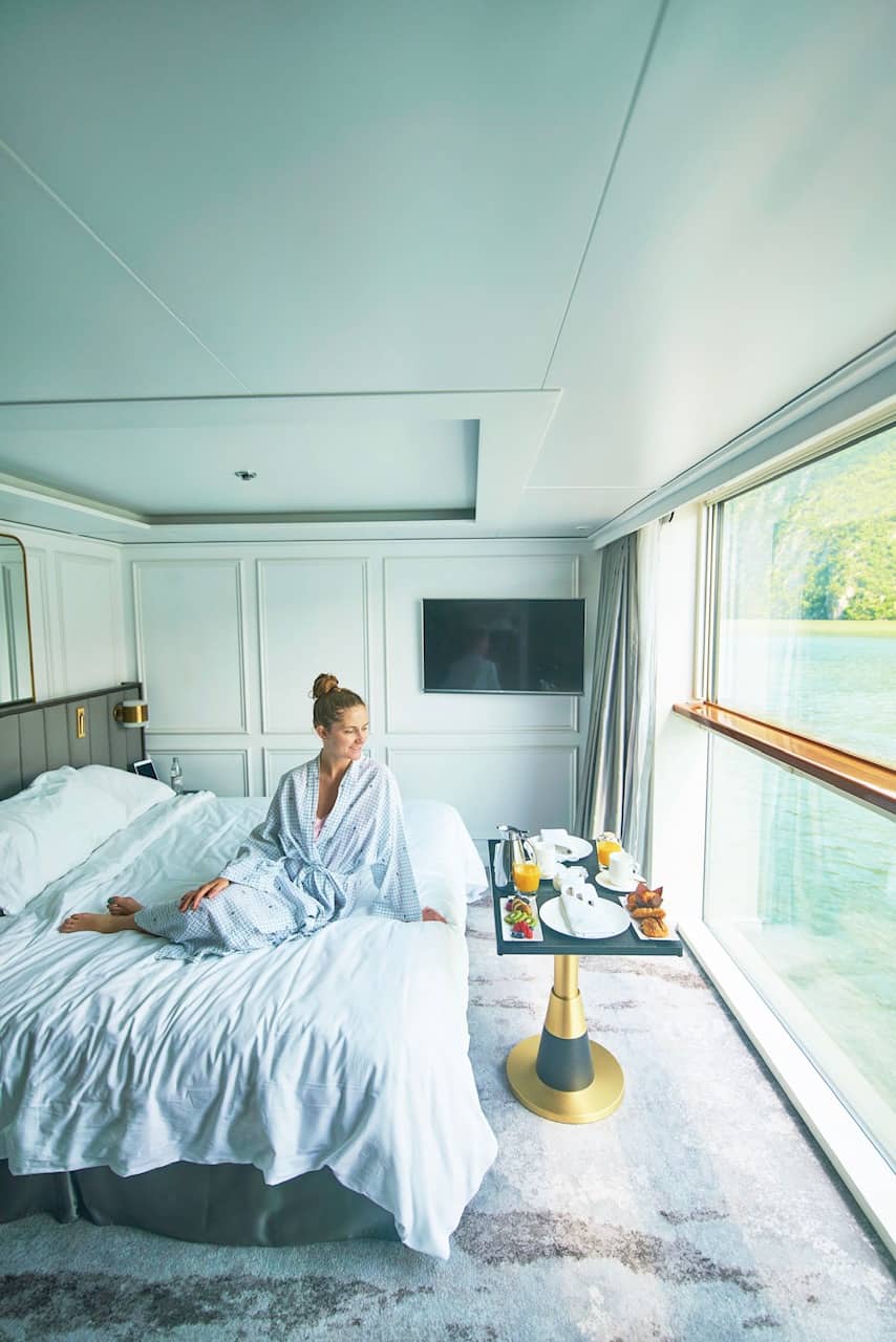 Morning room service on crystal river cruises