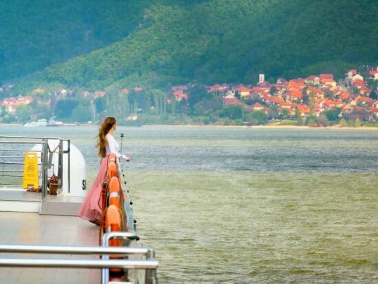 view while sailing on iron gates