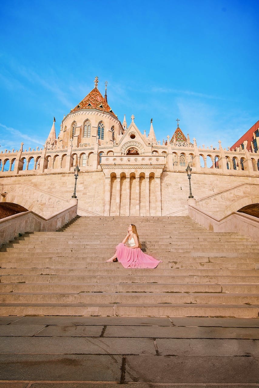 lovely center staircase in Budapest