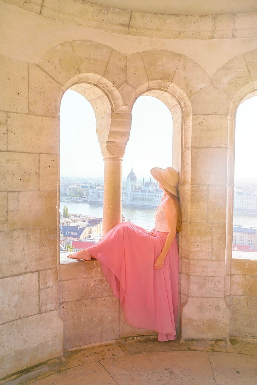 view from an upper turret at Fisherman's Bastion