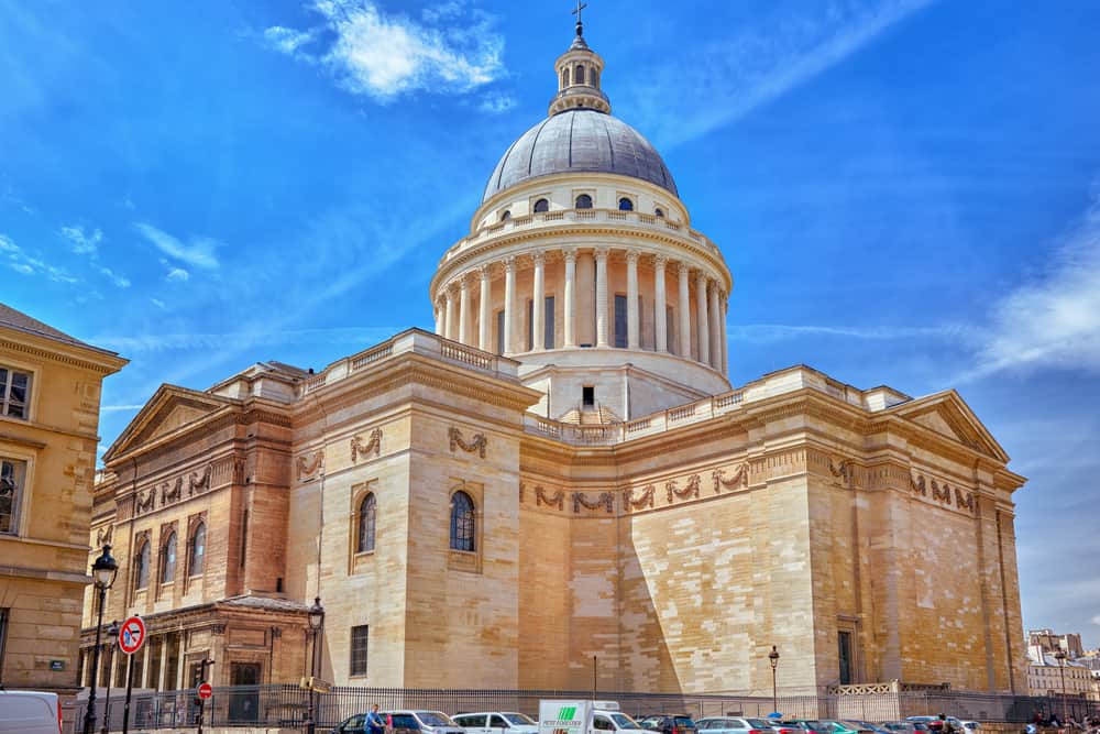 The pantheon is a massive mausoleum and one of the most beautiful places in Paris