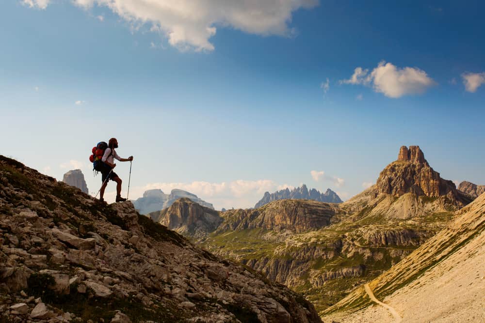 Walking shoes are a must to add to your Europe packing list so you can enjoy adventures and hikes and be comfortable when exploring mountains such as these!