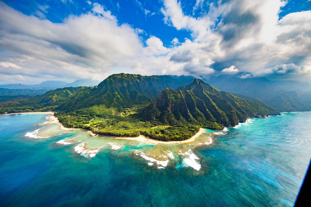 An Ariel View of Hawaii's mainland: something you might want to see when thinking of your hawaii packing list! 