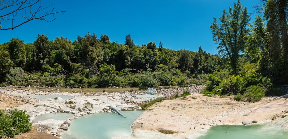 The nature surrounding Bagni di Petriolo hot springs is just as lush as the thermal springs themselves!