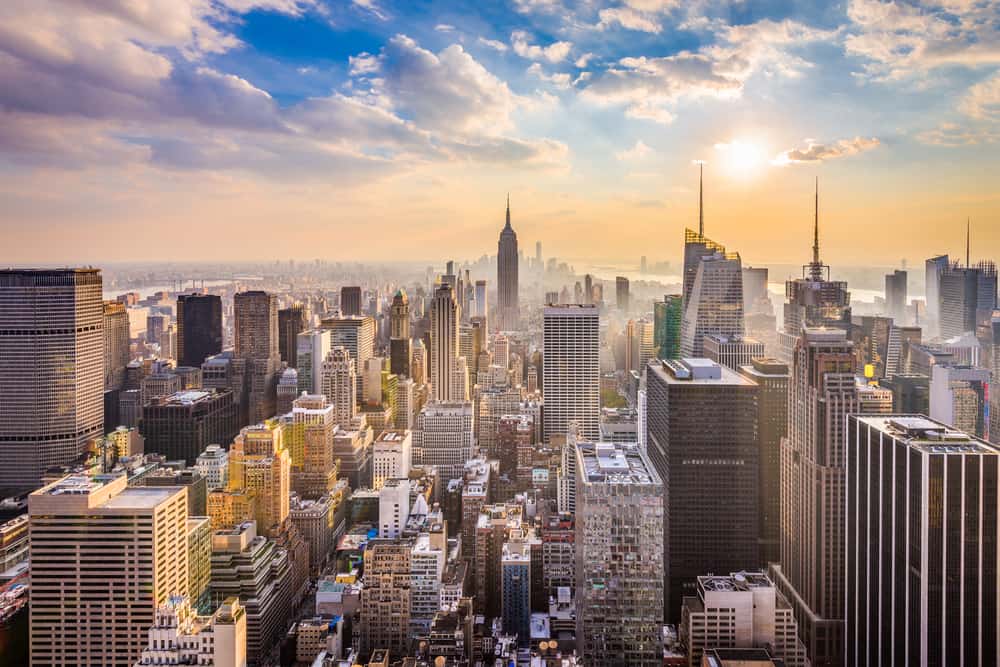 A beautiful view of the NYC skyline, something to see when visiting New York in a day.