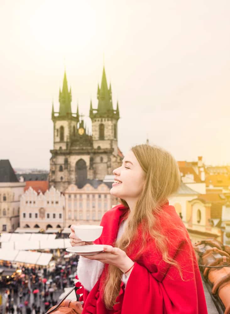 It's nice to try traditional Czech food during Prague in winter