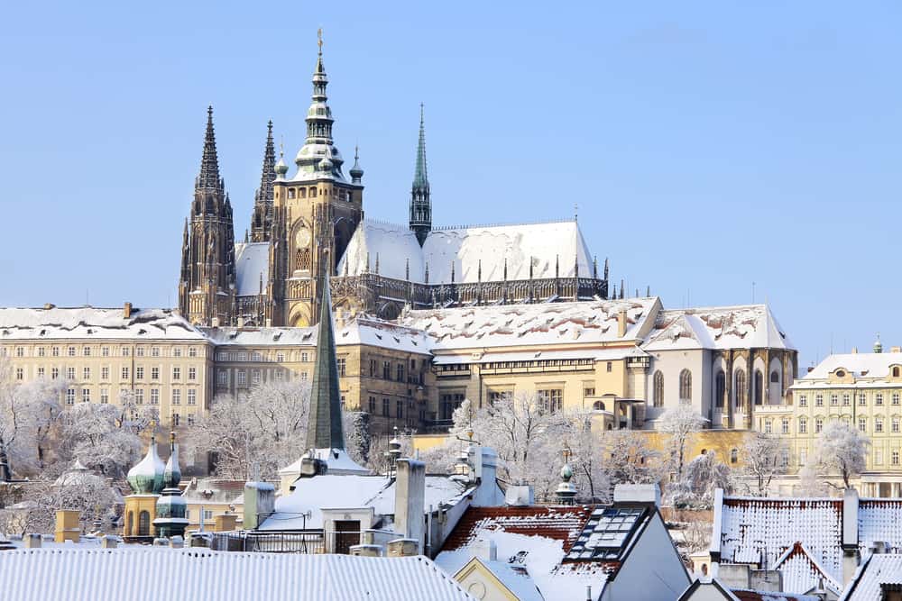 Prague Castle is a must-see on your travels in Prague in winter