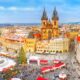 The Christmas Market during Prague in Winter