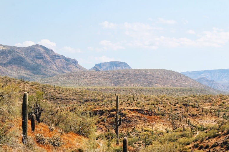 Go John trail view on one of the best hikes in Phoenix