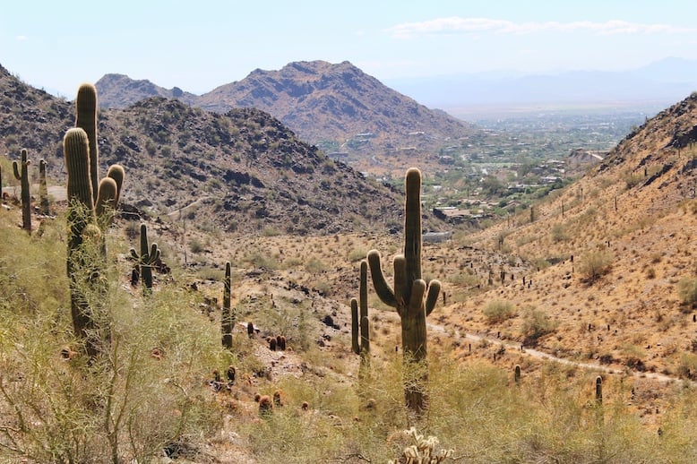 views from the Quartz Ridge Trail on one of the best hikes in Phoenix