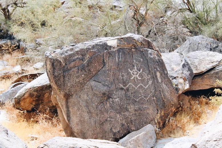 Holbert Trail petroglyphs on one of the best hikes in Phoenix