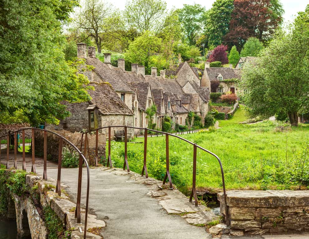 Foto da ponte em English Village, Bibury