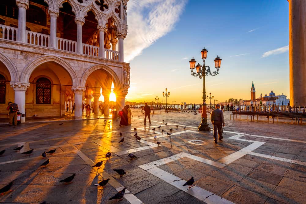 Sunrise in Venice on the perfect Italy itinerary