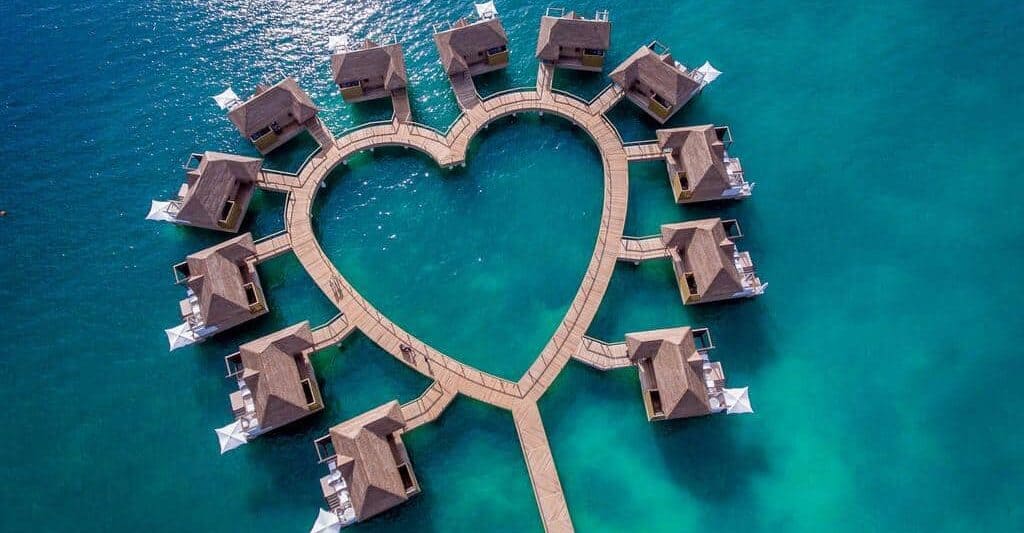 Photo of Sandals South Coast Heart Shaped Over Water Bungalows