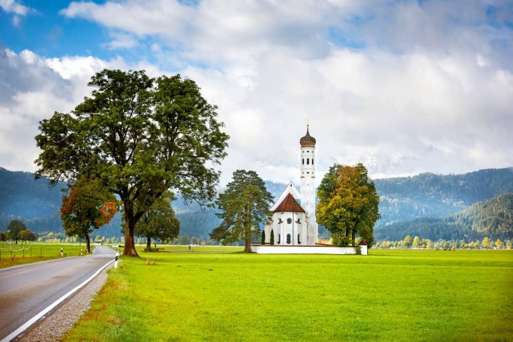 St Koloman's Church in Schwangau on the Romantic Road Germany