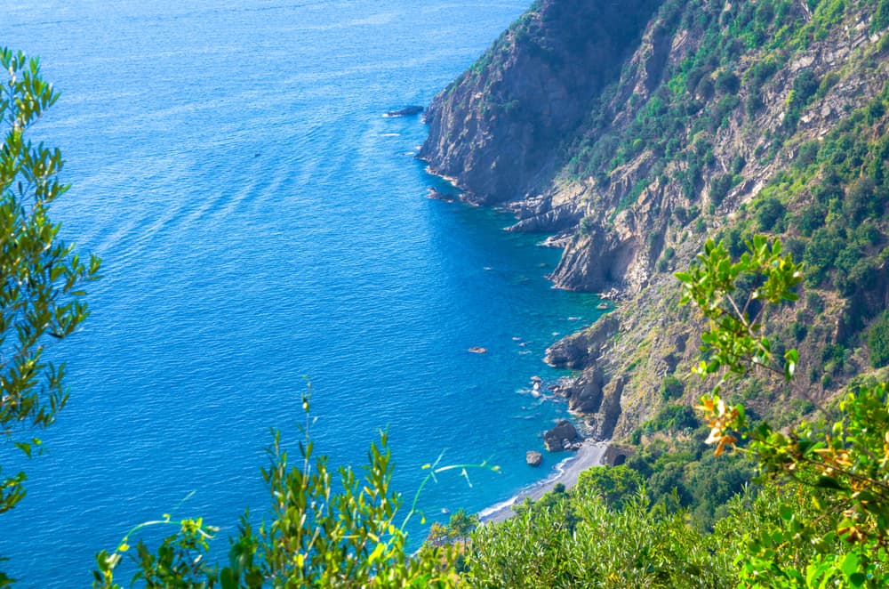 Aerial view of Guvano beach.