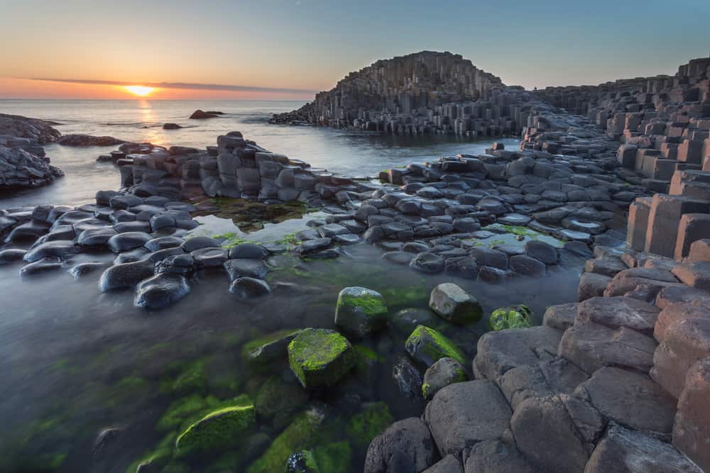 one of the most visually stunning parts of the coast in Ireland Giant's Causeway should be a must visit for your hikes in Ireland