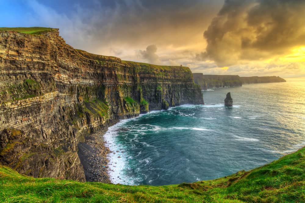 to visit the famous Cliffs of Moher on as one of the easy hikes in Ireland start from Doolin