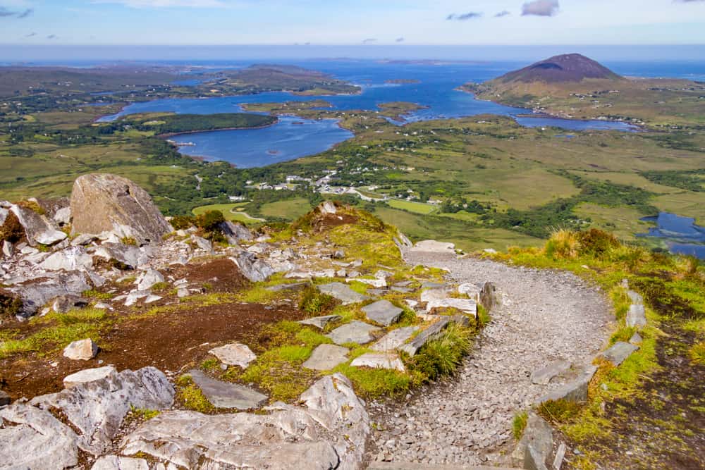 one of the hikes in Ireland for a short uphill journey near the ocean check out Diamond Hill