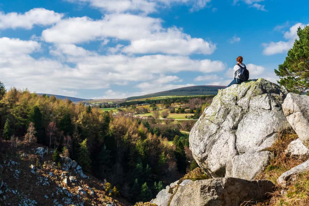 For a mountain view check out of on the easy hikes in ireland to the Scalp Lookout