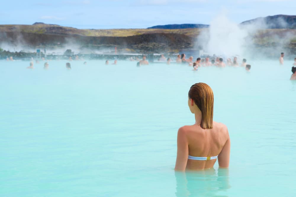 add a waterproof phone case to your Iceland packing list for hot spring bathing and rainy days