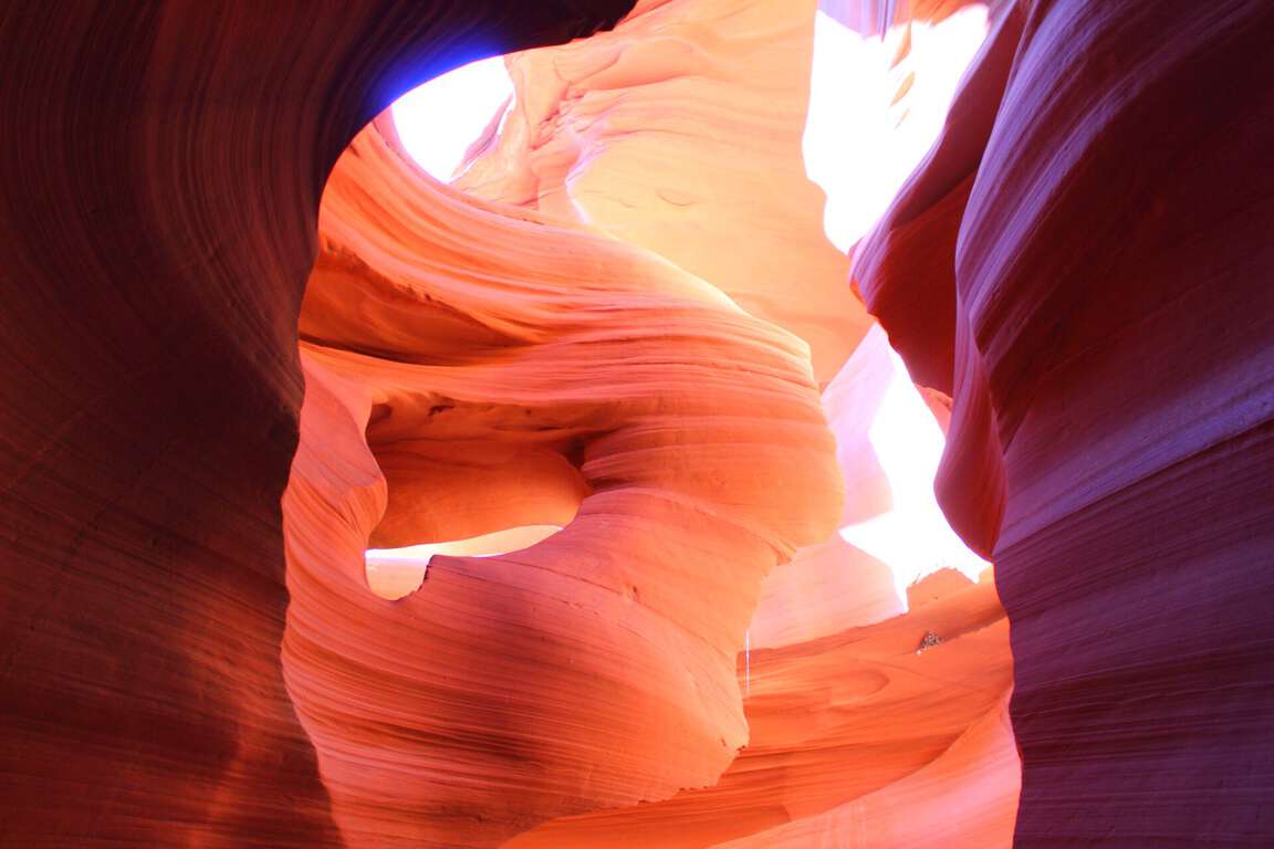 a Pocahontas rock formation in Lower Antelope Canyon