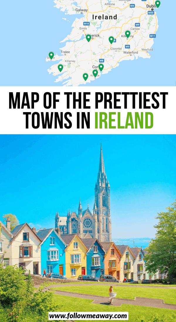 map of the prettiest towns in ireland