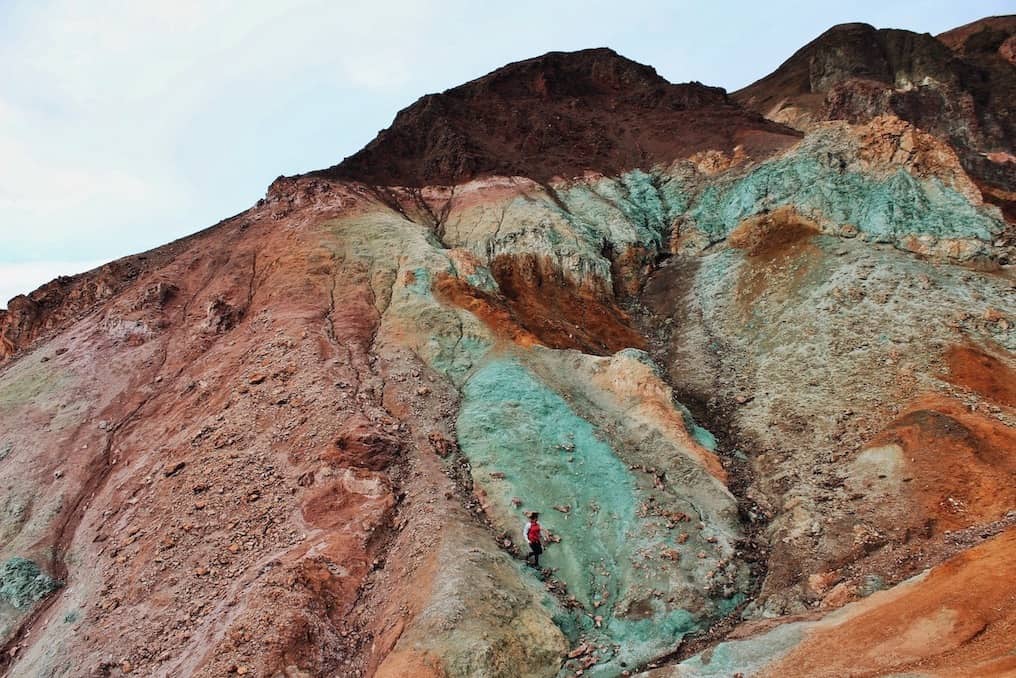 visiting Artists Palette is one of the best things to do in Death Valley to see vibrant natural colors