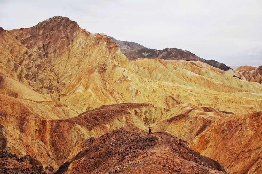 hiking Golden Canyon is one of the best things to do in Death Valley for avid hikers