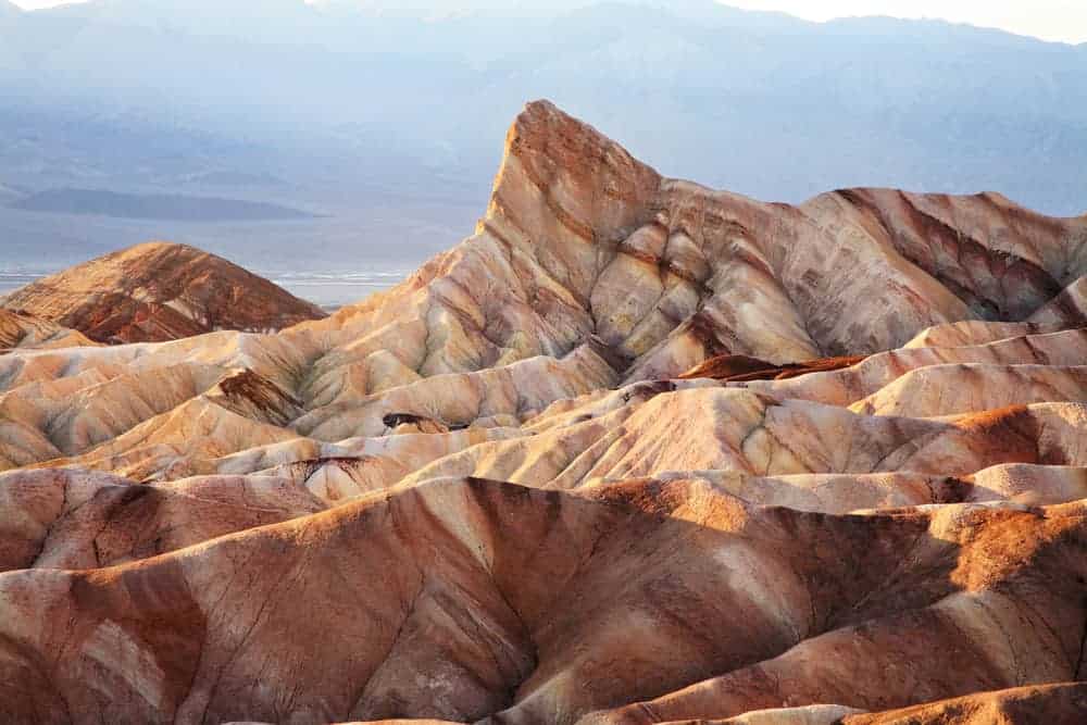 photographing sunrise at Zabriskie Point is one of the best things to do in Death Valley